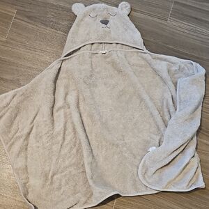 Burts Bees Baby/Toddler Woven Terry Hooded Bear Towel